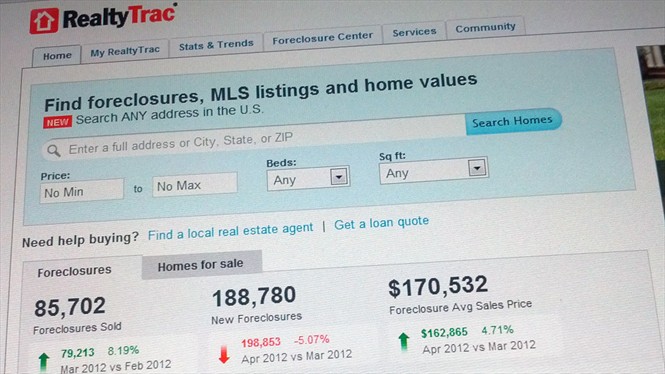 RealtyTrac Foreclosures Sales First Quarter 2012