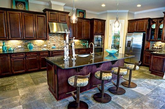 These gourment kitchens at Tamaya show how you can do old Mediterranean style in today's high-tech home