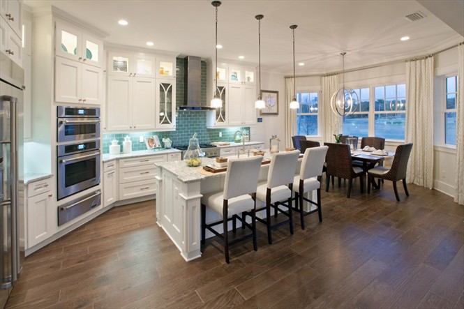 Gourmet high-end features are a trademark of Toll Brothers Homes.